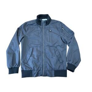 Five Four Los Angeles Mens Black Bomber Jacket Size XL